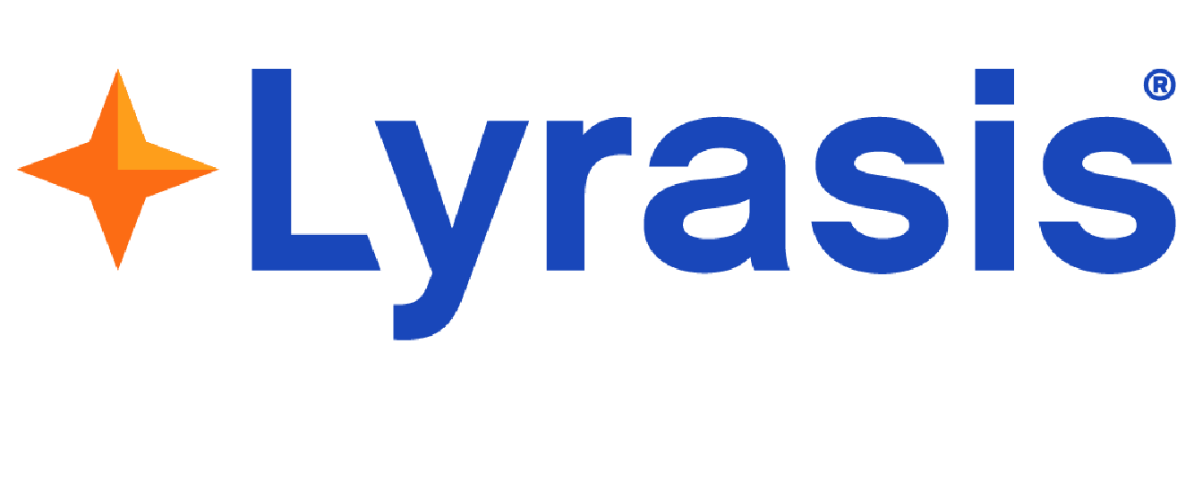 Open Repositories 2026 Conference gold sponsor, LYRASIS logo with star symbol in orange and uppercase lettering in blue.