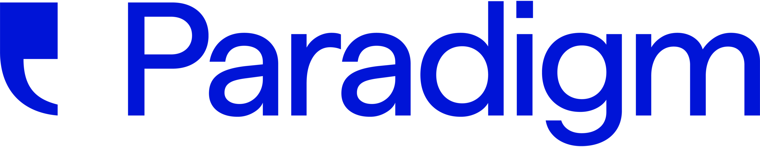 Open Repositories 2026 Conference gold sponsor, Paradigm logo with lowercase lettering and clean design in blue.
