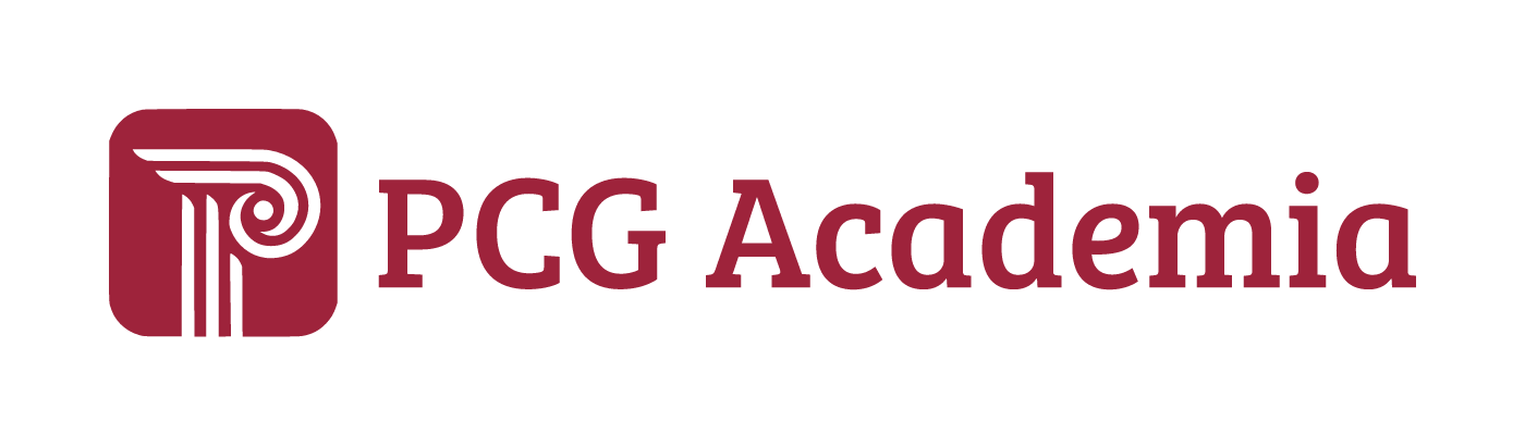 Open Repositories 2026 Conference gold sponsor, PCG Academia logo with bold lettering in red and white.